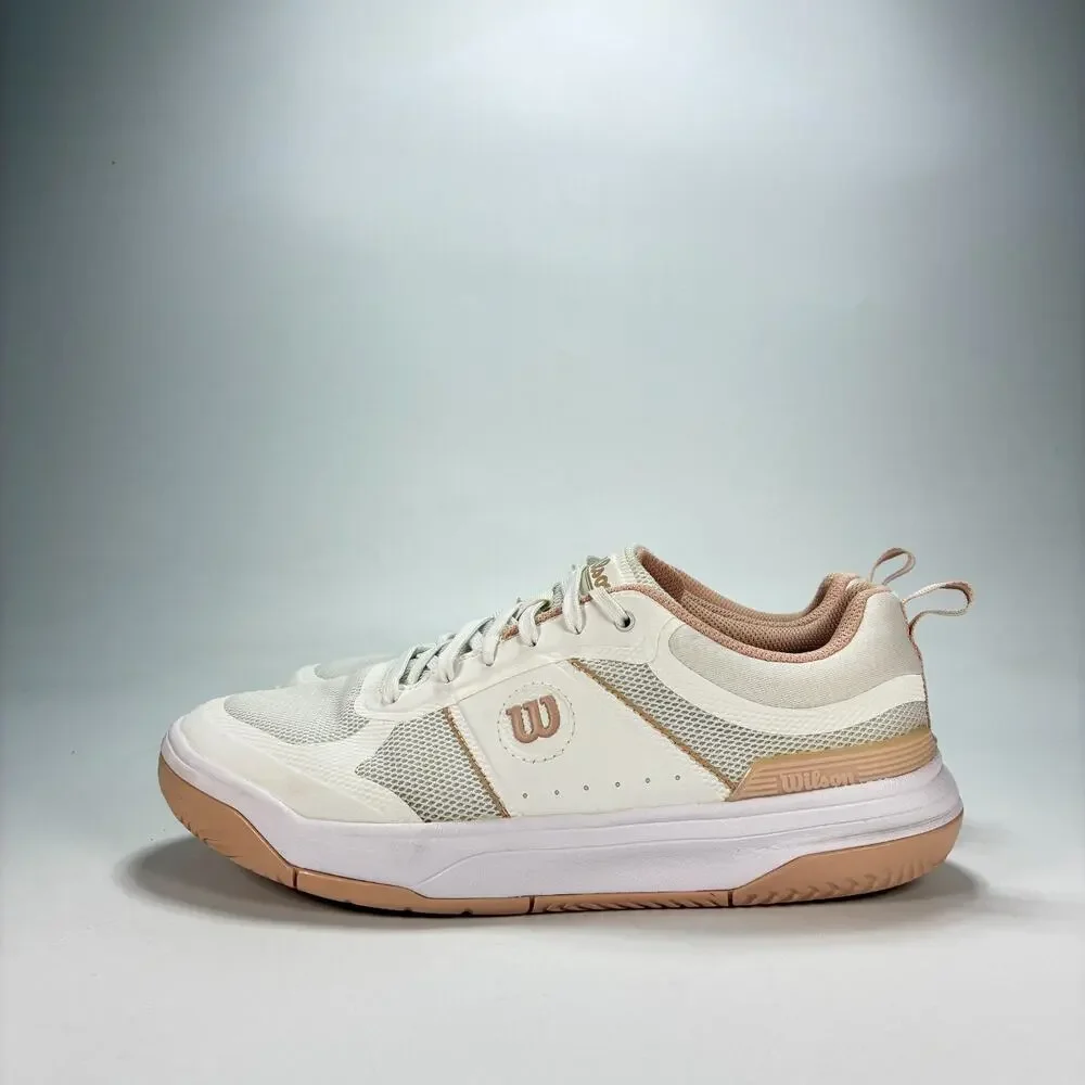 Wilson Pickle Pro White Cameo Rose Pickleball Court Shoes WRS334590 Womens Sz 10